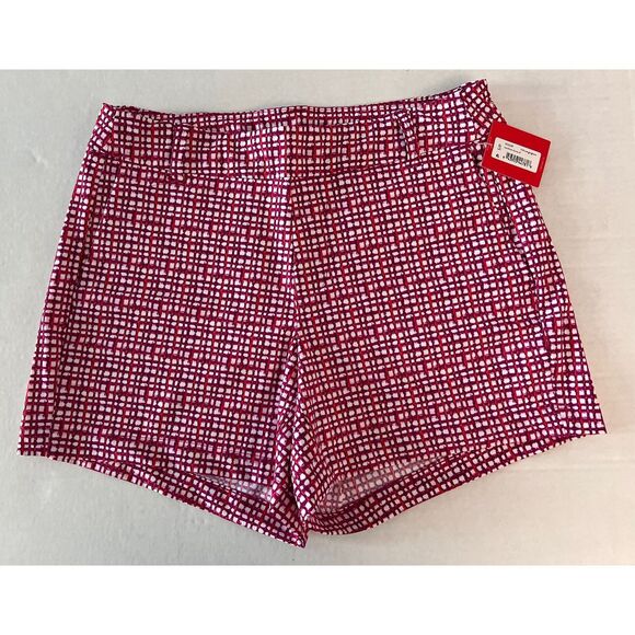SPANX Sunshine Shorts Sz S Hibiscus Gingham 4” Pull On Functional Front Pockets - Picture 6 of 12